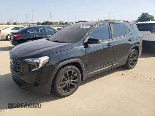 2019 GMC Terrain SLT with VIN 3GKALPEX9KL373476, listed as a Copart auction lot 76734034 with 0 mi miles and Salvage Title. Bid and sale history available at carsss.com. Image 1.