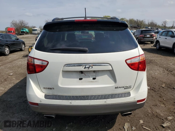 2011 Hyundai Veracruz GLS with VIN KM8NUDCC0BU162595, listed as a Copart auction lot 51791535 with 246,803 mi miles and Salvage Title. Bid and sale history available at DreamBid. Image 6.