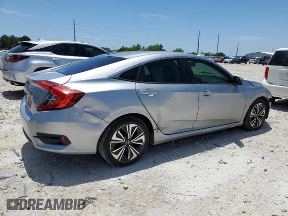 2017 Honda Civic EX-L with VIN 19XFC1F7XHE030606, listed as a Copart auction lot 56536095 with 101,465 mi miles and Salvage title. Bid and sale history available at DreamBid. Image 3.