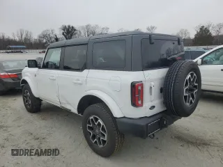 2024 Ford Bronco Outer Banks with VIN 1FMDE8BH5RLA99250, listed as a Copart auction lot 45733645 with 2,504 mi miles and Salvage Title. Bid and sale history available at DreamBid. Image 2.