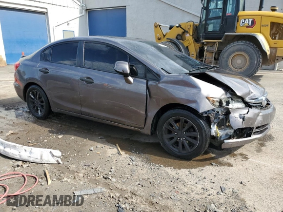 2012 Honda Civic EX with VIN 19XFB2F80CE053287, listed as a Copart auction lot 53332085 with 137,445 mi miles and Salvage Title. Bid and sale history available at DreamBid. Image 4.