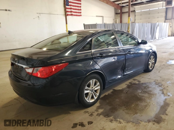 2012 Hyundai Sonata GLS with VIN 5NPEB4AC7CH453491, listed as a Copart auction lot 53613535 with 188,024 mi miles and Salvage Title. Bid and sale history available at carsss.com. Image 3.