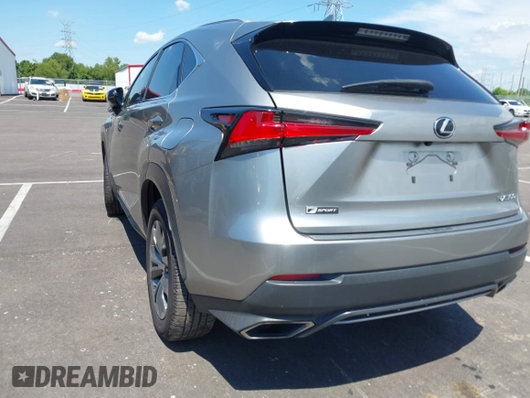 2020 Lexus NX 300 F Sport with VIN JTJJARBZXL2171569, listed as a IAAI auction lot 42700729 with 60,200 mi miles and . Bid and sale history available at DreamBid. Image 3.