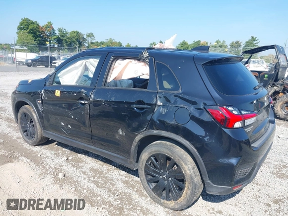 2022 Mitsubishi Outlander Sport ES with VIN JA4ARUAU5NU007524, listed as a IAAI auction lot 40227114 with 34,104 mi miles. Bid and sale history available at carsss.com. Image 3.