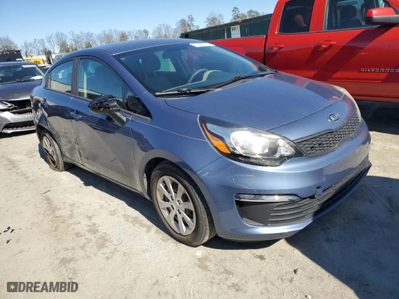 2016 Kia Rio LX with VIN KNADM4A37G6681235, listed as a Copart auction lot 47887335 with 33,683 mi miles and Salvage Title. Bid and sale history available at carsss.com. Image 4.