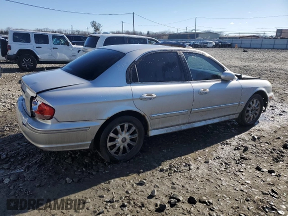 2005 Hyundai Sonata GLS with VIN KMHWF35H25A210105, listed as a Copart auction lot 47870105 with 143,002 mi miles and Salvage Title. Bid and sale history available at carsss.com. Image 3.