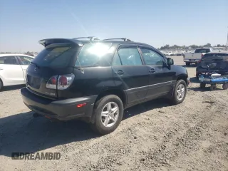 2001 Lexus RX 300 with VIN JTJHF10U810204442, listed as a Copart auction lot 73035264 with 128,076 mi miles and Salvage Title. Bid and sale history available at carsss.com. Image 3.