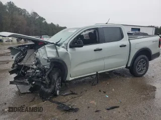2024 Ford Ranger XLT with VIN 1FTER4GH7RLE41103, listed as a Copart auction lot 44966405 with 0 mi miles and Salvage Title. Bid and sale history available at carsss.com. Image 1.