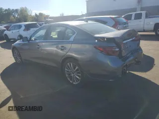 2024 Infiniti Q50 Luxe with VIN JN1EV7BR0RM631433, listed as a Copart auction lot 74363754 with 4,825 mi miles and Salvage Title. Bid and sale history available at DreamBid. Image 2.