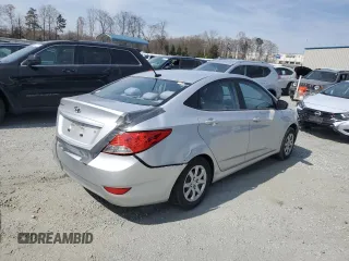 2014 Hyundai Accent GLS with VIN KMHCT4AE7EU638117, listed as a Copart auction lot 49816955 with 189,255 mi miles and Salvage Title. Bid and sale history available at carsss.com. Image 3.