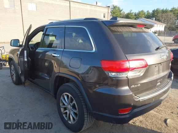 2015 Jeep Grand Cherokee Limited with VIN 1C4RJFBG8FC638117, listed as a IAAI auction lot 42092893 with 198,990 mi miles. Bid and sale history available at carsss.com. Image 14.