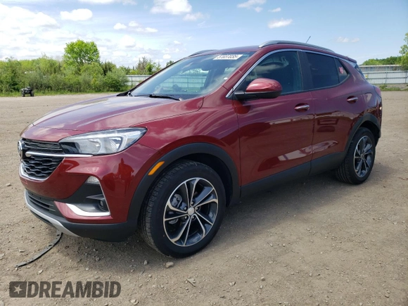 2023 Buick Encore GX Select with VIN KL4MMDS24PB140847, listed as a Copart auction lot 57037035 with 16,759 mi miles and Salvage title. Bid and sale history available at DreamBid. Image 1.