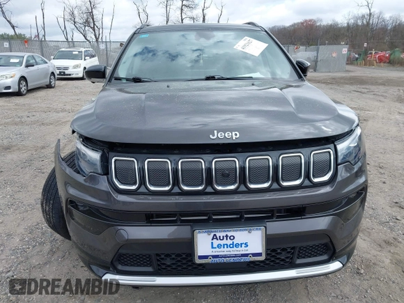 2022 Jeep Compass Limited с VIN 3C4NJDCB6NT143570, выставлен на аукционе IAAI как лот 41921627 с пробегом 26 124 миль миль и . История ставок и продаж доступна на DreamBid. Изображение 12.