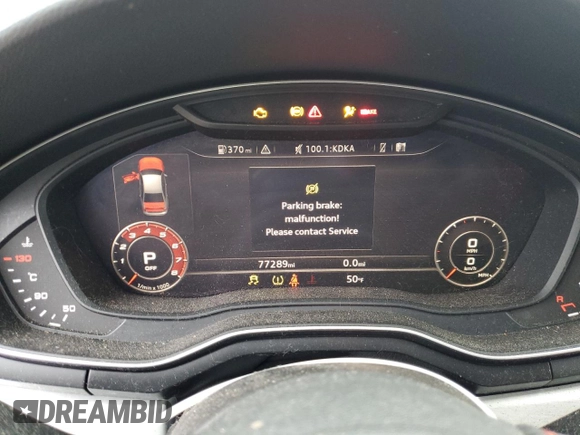 2019 Audi S4 Prestige with VIN WAUC4AF45KA102681, listed as a Copart auction lot 40122174 with 77,289 mi miles. Bid and sale history available at carsss.com. Image 9.