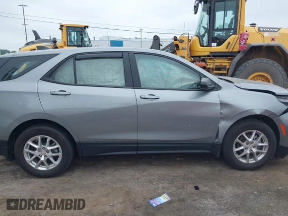 2023 Chevrolet Equinox LS with VIN 3GNAXHEG3PL160544, listed as a IAAI auction lot 42459256 with 9,349 mi miles and . Bid and sale history available at DreamBid. Image 13.