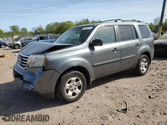 2012 Honda Pilot LX with VIN 5FNYF4H28CB056918, listed as a Copart auction lot 55265165 with 170,691 mi miles and Salvage Title. Bid and sale history available at carsss.com. Image 1.