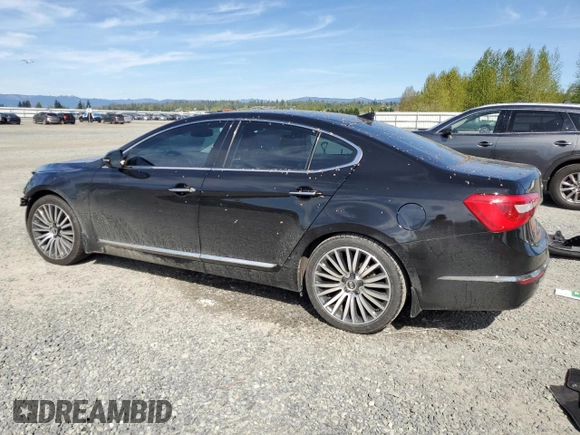2014 Kia Cadenza Limited with VIN KNALN4D75E5130666, listed as a Copart auction lot 52460235 with 125,807 mi miles and Salvage Title. Bid and sale history available at carsss.com. Image 2.