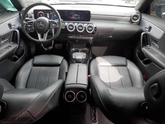 2021 Mercedes-Benz CLA with VIN W1K5J4GB5MN197523, listed as a Copart auction lot 44343745 with 54,579 mi miles and Salvage Title. Bid and sale history available at carsss.com. Image 8.