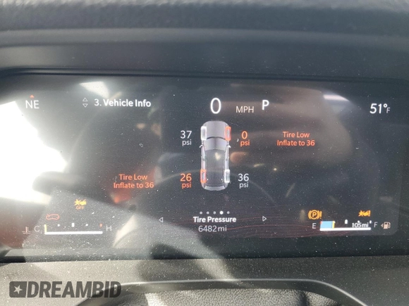2025 Jeep Grand Cherokee Limited with VIN 1C4RJHBG6SC291683, listed as a Copart auction lot 53647545 with 6,482 mi miles and Salvage title. Bid and sale history available at DreamBid. Image 9.