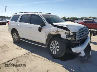 2012 Toyota Sequoia Limited with VIN 5TDJY5G16CS066546, listed as a Copart auction lot 80019234 with 0 mi miles and Salvage Title. Bid and sale history available at carsss.com. Image 4.