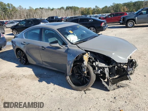 2024 Lexus IS 350 F Sport z VIN JTHBZ1B29R5080383, wystawiony jako Copart lot #83220514 z przebiegiem Nie podano mil oraz Szkoda całkowita • Salvage title. Historia ofert i sprzedaży dostępna na DreamBid. Obrazek 4.