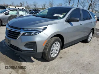 2024 Chevrolet Equinox LS with VIN 3GNAXHEG1RL375309, listed as a Copart auction lot 51006415 with 8,833 mi miles and Salvage title. Bid and sale history available at DreamBid. Image 1.
