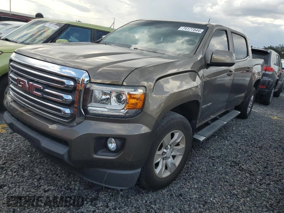 2016 GMC Canyon 2WD SLE with VIN 1GTG5CE33G1152962, listed as a Copart auction lot 74177544 with 0 mi miles and Salvage Title. Bid and sale history available at carsss.com. Image 1.