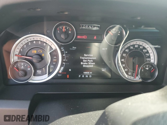 2013 Ram 1500 SLT with VIN 1C6RR7LG8DS602189, listed as a Copart auction lot 60417295 with 109,936 mi miles and Clean title. Bid and sale history available at DreamBid. Image 9.