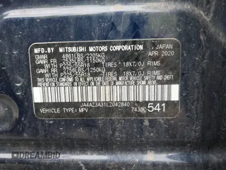 2020 Mitsubishi Outlander ES z VIN JA4AZ3A31LZ042840, wystawiony jako IAAI lot #42276774 z przebiegiem 88 513 mil mil oraz . Historia ofert i sprzedaży dostępna na DreamBid. Obrazek 9.