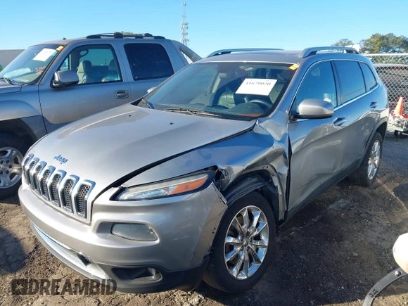 2014 Jeep Cherokee Limited with VIN 1C4PJLDB8EW221620, listed as a IAAI auction lot 41670020 with 171,513 mi miles. Bid and sale history available at carsss.com. Image 14.