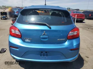 2017 Mitsubishi Mirage ES z VIN ML32A3HJ0HH015456, wystawiony jako Copart lot #54381915 z przebiegiem 51 715 mil mil oraz Szkoda całkowita • Salvage title. Historia ofert i sprzedaży dostępna na DreamBid. Obrazek 6.