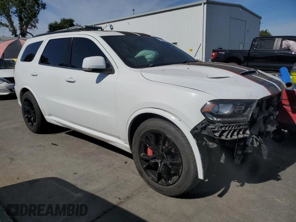 2018 Dodge Durango SRT with VIN 1C4SDJGJ4JC150324, listed as a Copart auction lot 63388975 with 126,622 mi miles and Salvage title. Bid and sale history available at DreamBid. Image 4.