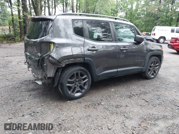 2021 Jeep Renegade Latitude with VIN ZACNJCBB4MPM68233, listed as a IAAI auction lot 42464100 with 63,897 mi miles and . Bid and sale history available at DreamBid. Image 4.