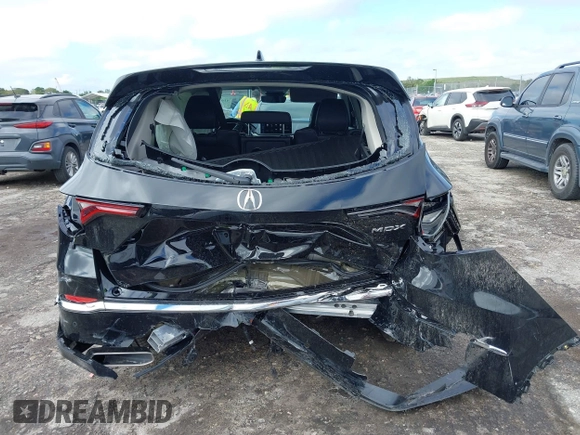2025 Acura MDX w/Technology Package with VIN 5J8YD9H49SL003503, listed as a IAAI auction lot 41664451 with 3,574 mi miles. Bid and sale history available at carsss.com. Image 6.