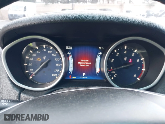 2014 Maserati Ghibli S Q4 with VIN ZAM57RTA3E1090350, listed as a IAAI auction lot 42056682 with 119,160 mi miles and . Bid and sale history available at DreamBid. Image 7.