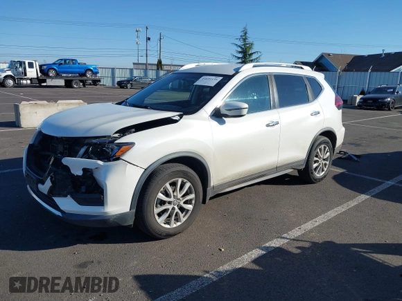 2018 Nissan Rogue SV with VIN KNMAT2MV8JP561410, listed as a IAAI auction lot 41691135 with 76,922 mi miles. Bid and sale history available at carsss.com. Image 2.