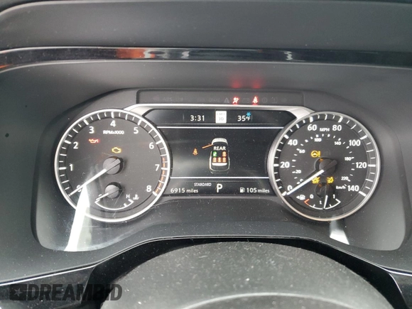 2024 Nissan Pathfinder SL with VIN 5N1DR3CB9RC223683, listed as a Copart auction lot 41902835 with 6,915 mi miles and Salvage title. Bid and sale history available at DreamBid. Image 9.