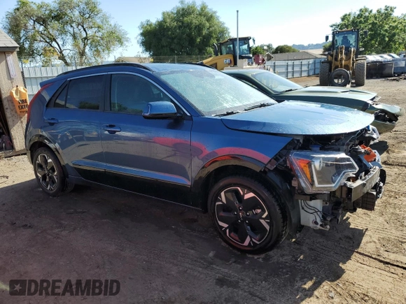 2023 Kia Niro Wind with VIN KNDCR3L14P5027756, listed as a Copart auction lot 55124125 with 98,124 mi miles and Clean Title. Bid and sale history available at carsss.com. Image 4.