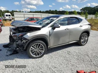 2022 Lexus NX 350h Luxury with VIN JTJHKCEZ0N2003737, listed as a Copart auction lot 56185694 with 37,447 mi miles and Salvage Title. Bid and sale history available at DreamBid. Image 1.