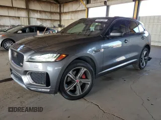 2019 Jaguar F-Pace S with VIN SADCM2FV1KA610717, listed as a Copart auction lot 55041445 with 85,262 mi miles and Salvage Title. Bid and sale history available at DreamBid. Image 1.