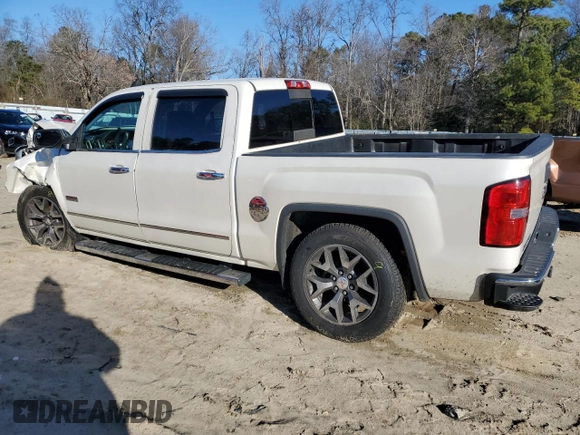 2015 GMC Sierra 1500 SLT with VIN 3GTU2VEJ3FG124648, listed as a Copart auction lot 85793574 with Not Provided miles and Salvage Title. Bid and sale history available at DreamBid. Image 2.