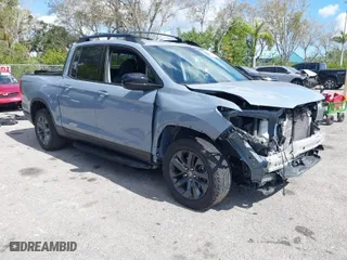 2023 Honda Ridgeline Sport with VIN 5FPYK3F13PB067936, listed as a IAAI auction lot 41535175 with 27,503 mi miles. Bid and sale history available at carsss.com. Image 1.