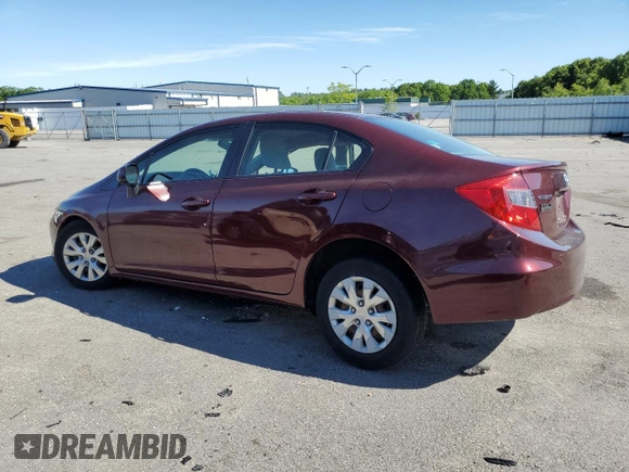 2012 Honda Civic LX z VIN 2HGFB2F56CH589253, wystawiony jako Copart lot #57870155 z przebiegiem 141 710 mil mil oraz Czysty tytuł • Clean title. Historia ofert i sprzedaży dostępna na DreamBid. Obrazek 2.