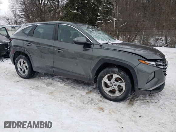 2022 Hyundai Tucson SE with VIN 5NMJACAE0NH025579, listed as a Copart auction lot 46272365 with 34,491 mi miles and Salvage Title. Bid and sale history available at carsss.com. Image 4.