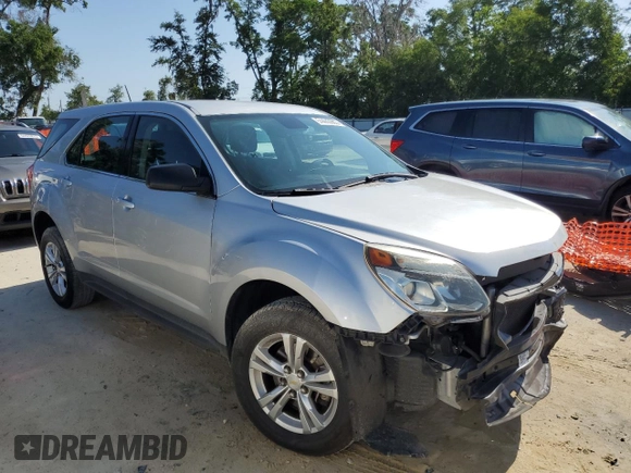 2017 Chevrolet Equinox LS with VIN 2GNALBEK0H1553742, listed as a Copart auction lot 54443965 with 133,884 mi miles and Salvage Title. Bid and sale history available at DreamBid. Image 4.