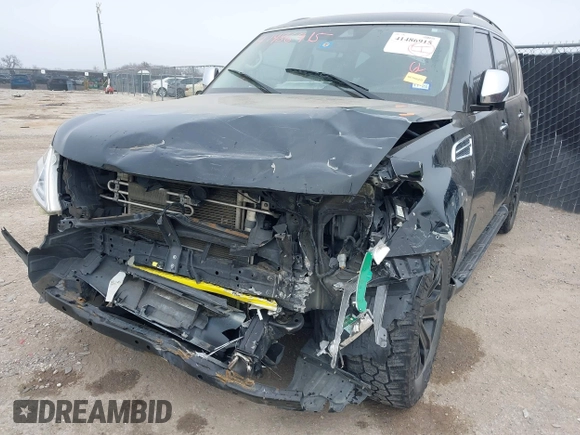 2018 Nissan Armada Platinum with VIN JN8AY2NF8J9333263, listed as a IAAI auction lot 41486915 with 126,536 mi miles. Bid and sale history available at carsss.com. Image 6.