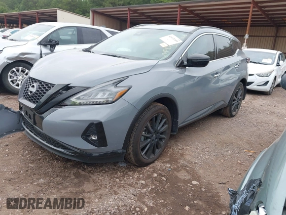 2023 Nissan Murano SV z VIN 5N1AZ2BJ5PC107884, wystawiony jako IAAI lot #42432389 z przebiegiem 20 190 mil mil oraz . Historia ofert i sprzedaży dostępna na DreamBid. Obrazek 2.