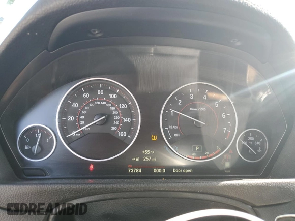 2018 BMW 3 Series 330i xDrive with VIN WBA8D9G50JNU67630, listed as a Copart auction lot 57558615 with 73,784 mi miles and Salvage title. Bid and sale history available at DreamBid. Image 9.