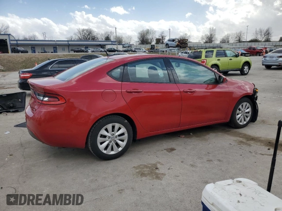 2014 Dodge Dart SXT with VIN 1C3CDFBBXED861841, listed as a Copart auction lot 49804845 with 73,684 mi miles and Clean Title. Bid and sale history available at carsss.com. Image 3.