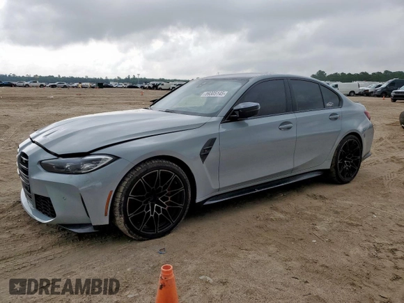 2023 BMW M3 Competition xDrive z VIN WBS43AY07PFP20074, wystawiony jako Copart lot #59305145 z przebiegiem 31 669 mil mil oraz Szkody całkowita. Historia ofert i sprzedaży dostępna na DreamBid. Obrazek 1.
